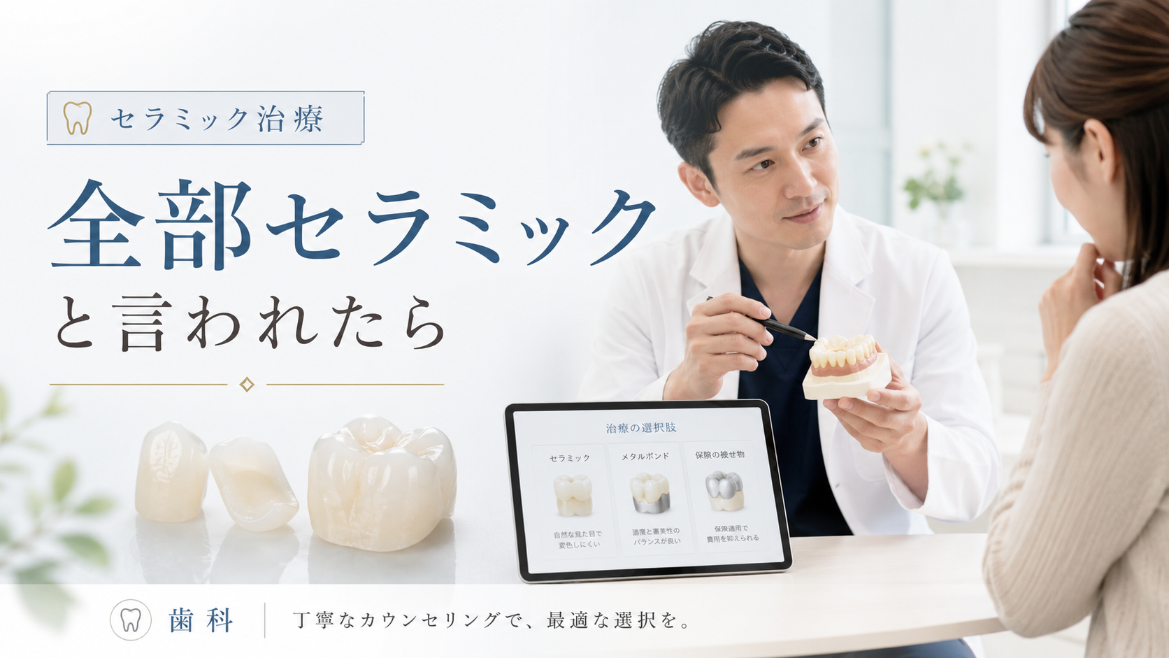 全部セラミックと言われたら｜名古屋でセカンドオピニオン