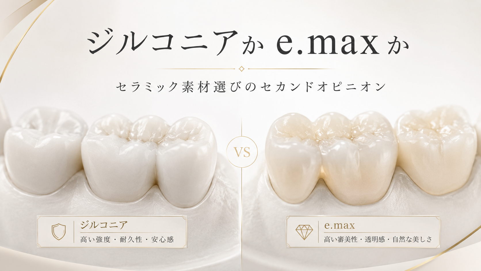 ジルコニアか e.max か｜セラミック素材選びのセカンドオピニオン｜名古屋