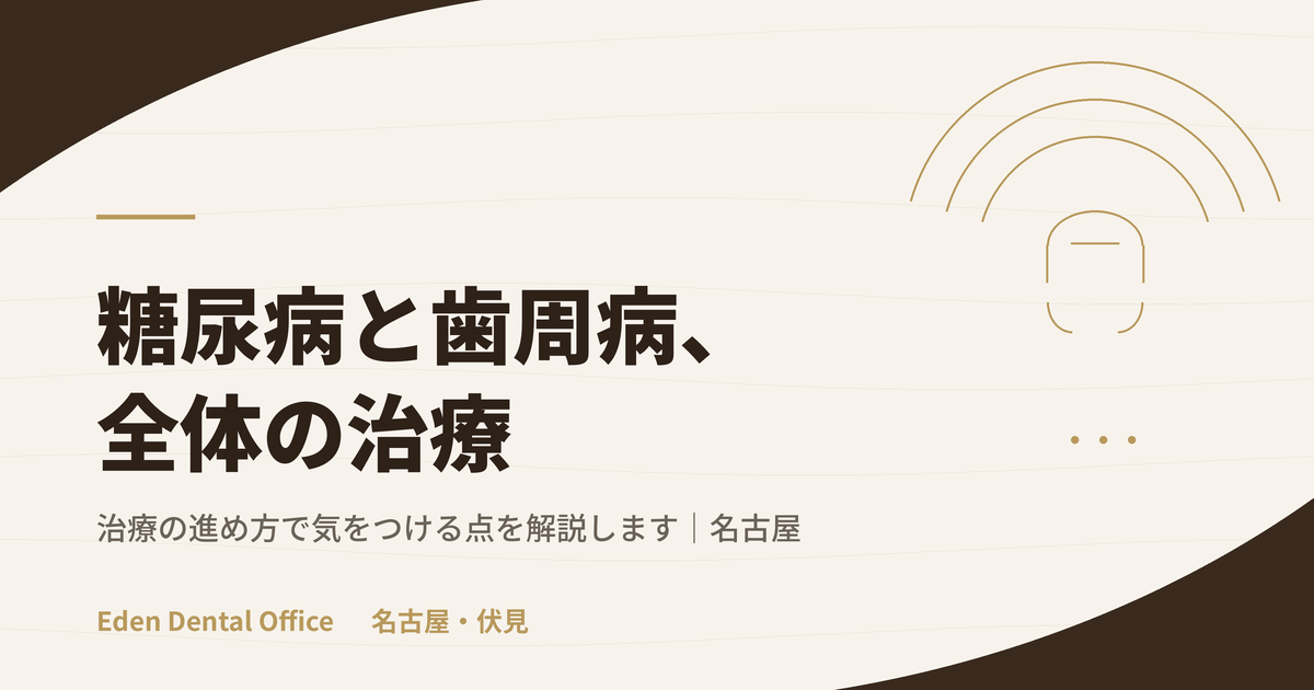 糖尿病と歯周病・全顎治療