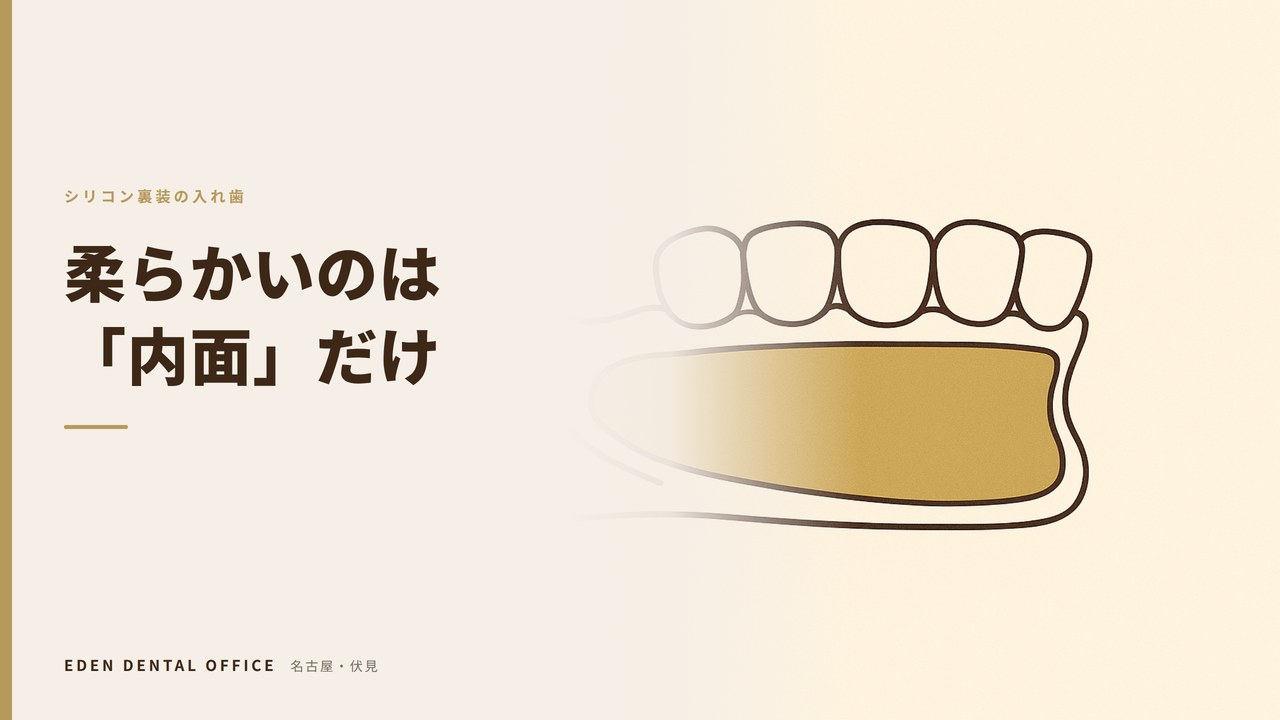 名古屋で柔らかい入れ歯を検討するなら｜シリコン裏装の利点と注意点